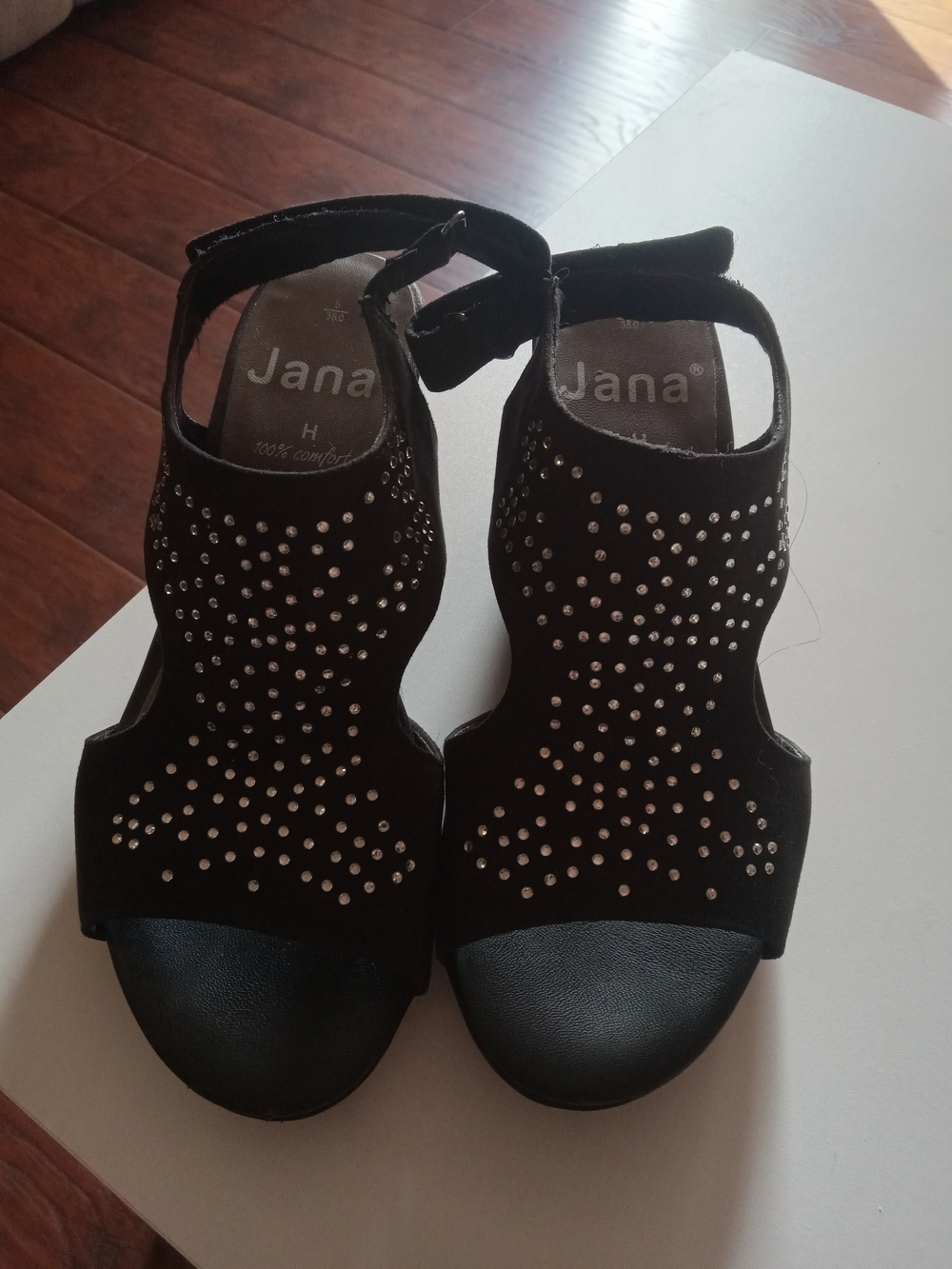 Black Studded Women's Sandals
